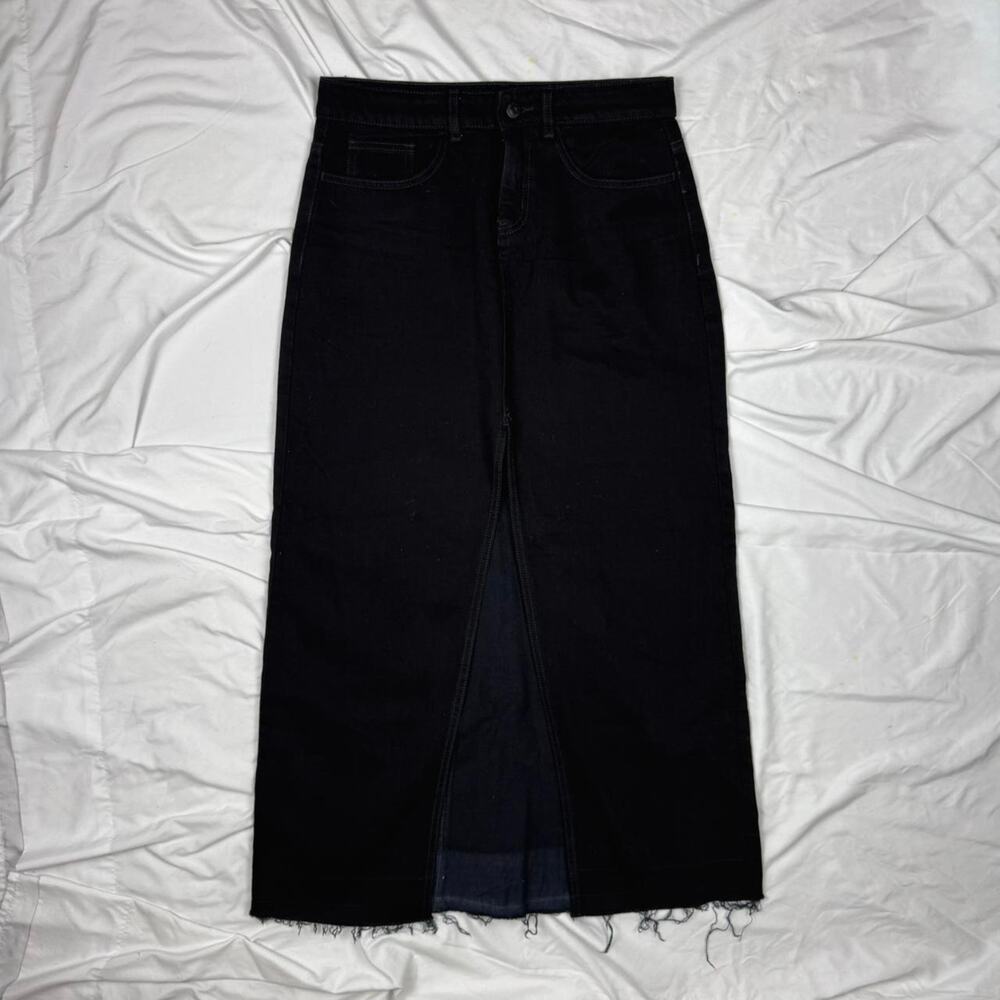 ★ BDG black denim maxi skirt ★